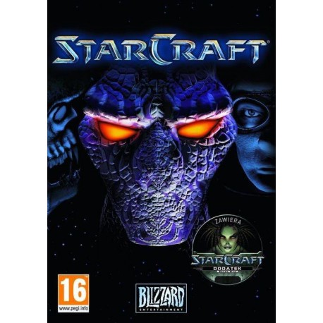 Starcraft + Starcraft Brood War PC używana ENG