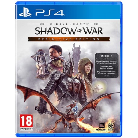 Śródziemie Cień Wojny Definitive Edition PS4 używana PL