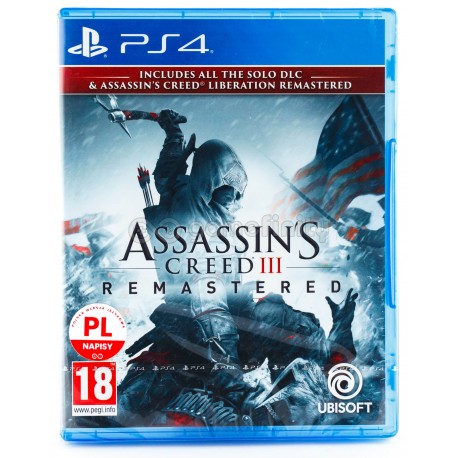 Assassin's Creed III Remastered PS4 nowa PL