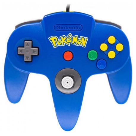 Pad Nintendo 64 Pokemon Pikachu Edition Blue and Yellow używany