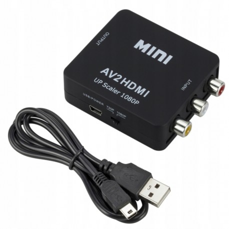Adapter konwerter AV2HDMI nowy