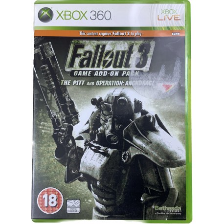 Fallout 3 Game Addon Pack The Pit and Operation Anchorage X360 używana ENG