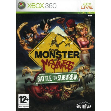 Monster Madness Battle for Suburbia X360 używana ENG