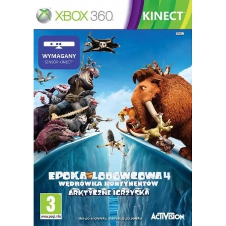 Epoka Lodowcowa 4 Wędrówka Kontynentów Arktyczne Igrzyska X360 używana ENG