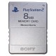 Karta pamięci do PS2 8MB Sony MagicGate srebrna oryginalna używana