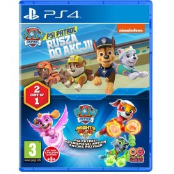 Psi Patrol Rusza do Akcji + Kosmopieski Ratują Zatokę Przygód PS4 używana PL