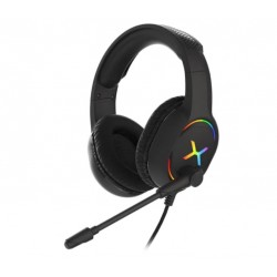 Słuchawki z mikrofonem Krux Clankz przewodowe RGB PC używane