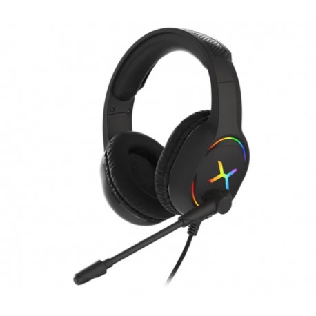 Słuchawki z mikrofonem Krux Clankz przewodowe RGB PC używane