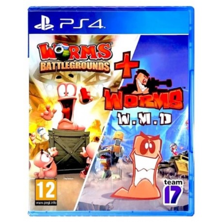 Worms Battlegrounds + Worms W.M.D PS4 nowa PL